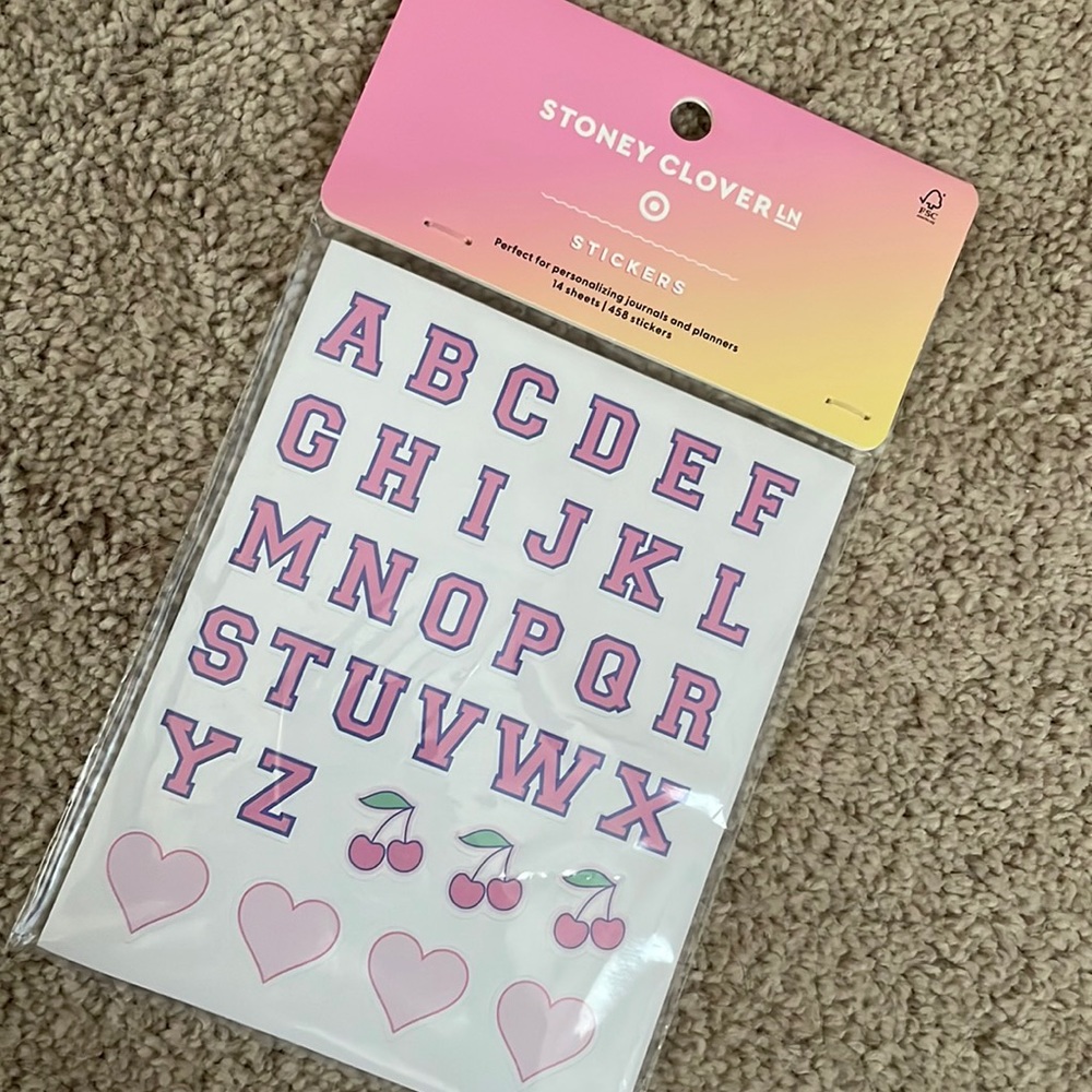 Stoney Clover Lane x Target stickers